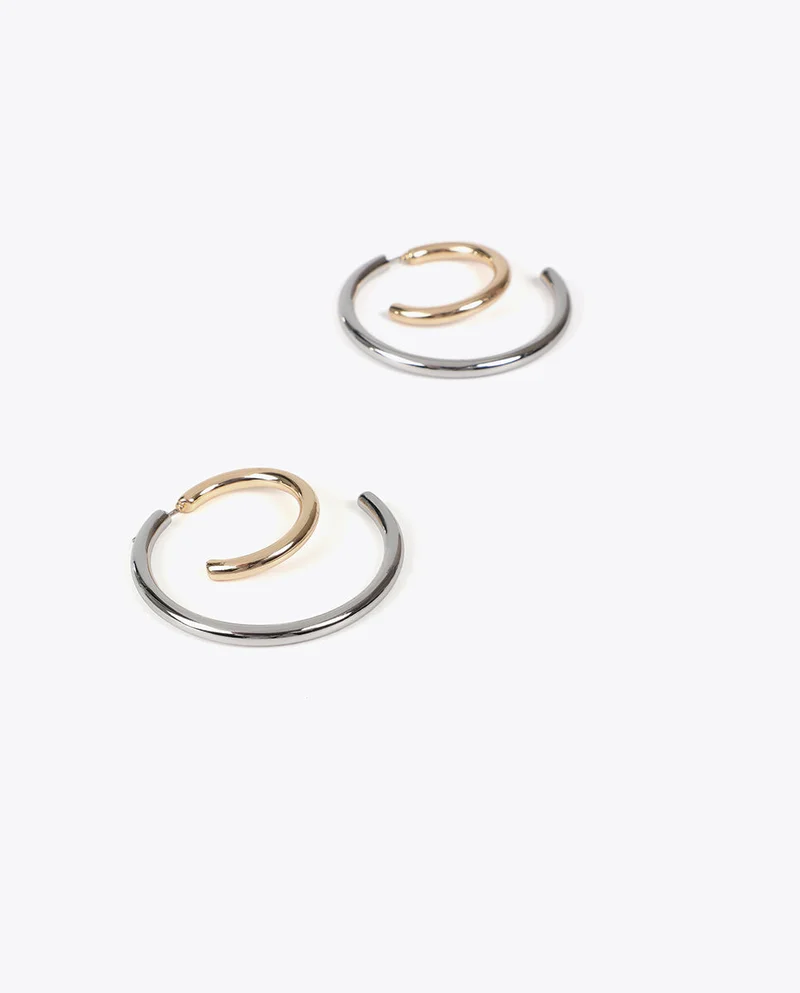 لولا كساديمونت Bicolor Spiral Earrings